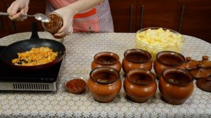 Жаркое в горшочках в духовке