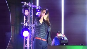 Певица Акула,( Оксана Почепа) в городе Домодедово