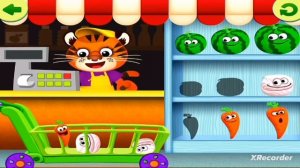Веселый магазин и Смешная Еда - Развивающая игра для самых маленьких детей