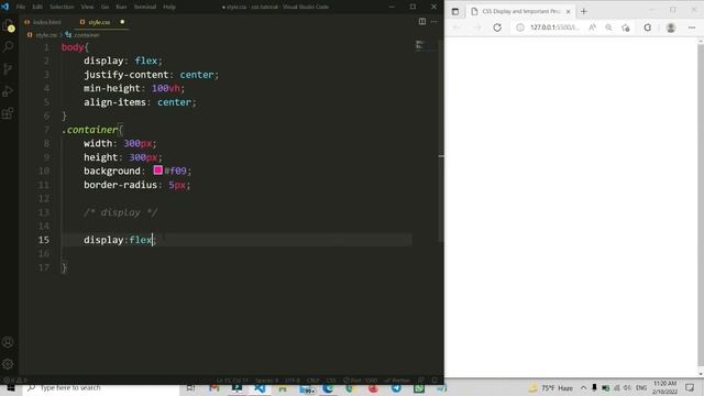 How to Use CSS Display and !Important Property | CSS Tutorial: 16 || BY CodePrime