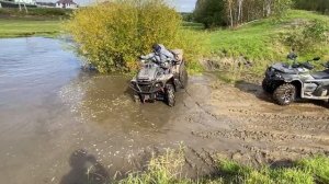 AODES 650 mud pro , брод , покатушки на квадроциклах