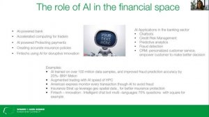 AI: IMPACTS, TRENDS IN FINANCIAL SERVICES & BANKING & FINTECH Dr. RAHMA BEAUGRAND SAP Middle ES, UA