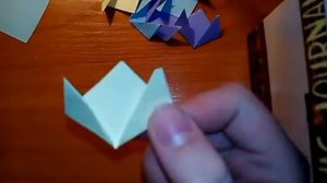 DIY цветочки из квадратика