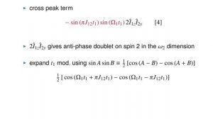 Lecture 7 - Chapter 8: Two-dimensional NMR (I) by Dr James Keeler: "Understanding NMR spectroscopy"