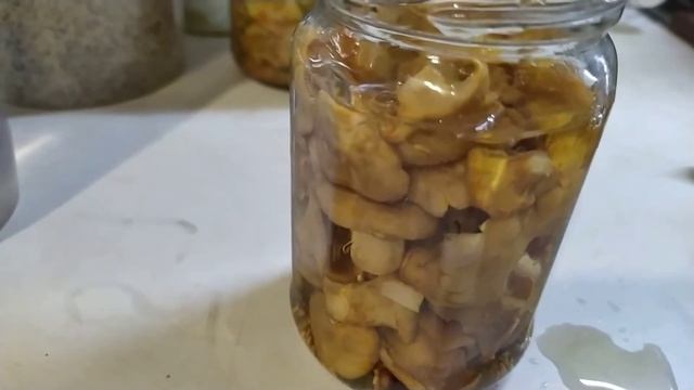 Консервированные лисички и сыроежки. Рецепт для скороварки и автоклава. смотреть онлайн