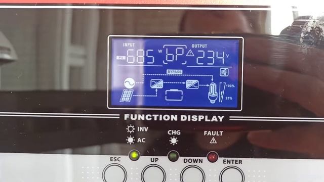 Запуск  инвертора через блок питания и солнечные панели. смотреть онлайн