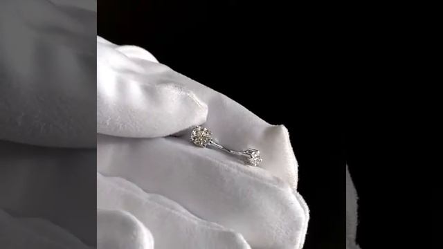 Пирсинг ручной работы из белого золота с бриллиантами на заказ смотреть онлайн