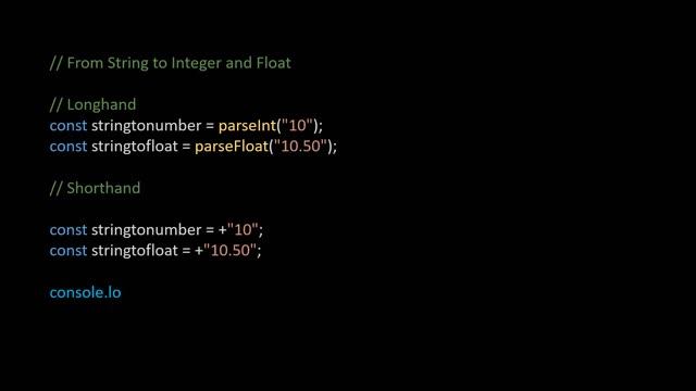 #11 String to Integer & Float | JavaScript Shorthand Techniques