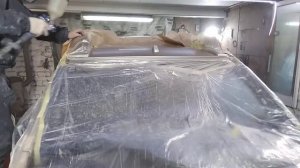 правильный процесс нанесения лака на базу(краска) на  Nissan X-Trail 2008года