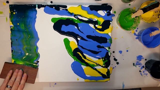 Acrylic Pour: Swipe with Negative Space смотреть онлайн