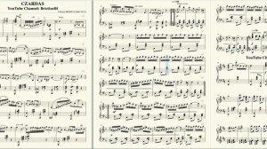 악보 楽譜 Piano Score - Czardas (Csárdás) - Vittorio Monti, Piano Ver.