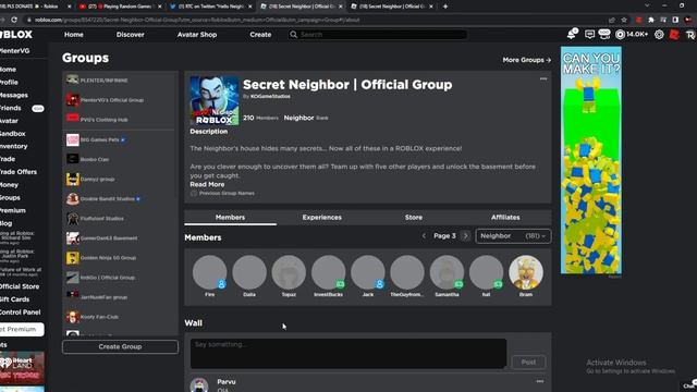 Hello Neighbor's Official Roblox Group Is Out!! смотреть онлайн