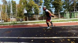 Лыжероллеры на обновлённой Лужнецкой набережной