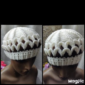 Берет на любой размер!крючком