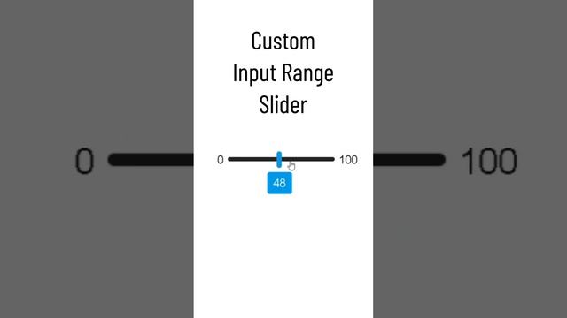 Custom Input Range Slider Using HTML CSS and JavaScript #html #code #css #javascript #animation