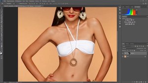 Выравниваем загар в фотошоп