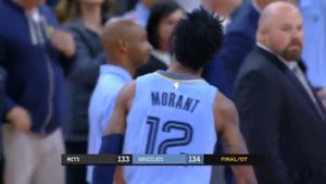 Ja Morant Sets Up Jae Crowder for Epic OT Game-Winner vs. Nets