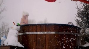 от - 7 С  до  -42 С.  Купаемся в Фурако /  Купели с подогревом