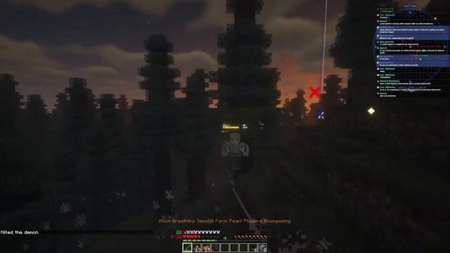 Смотрим и играем с обновлённым модом Клинок Рассекающий Демонов в майнкрафте смотреть онлайн