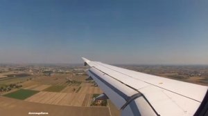 Landing at Bologna "Guglielmo Marconi" Airport with Eurowings Airbus A319-112 D-AKNU