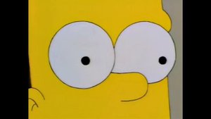 Bart Simpson testing megaphone but is RAP GOD