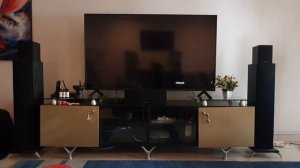 Polk Audio T50's sound test, 2 speakers stereo test.