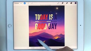 Как вставить текст в Procreate | Уроки Procreate
