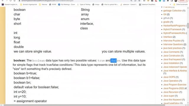 CoreJava StaticBlock Program DataTypes Theory March 06 2023 смотреть онлайн