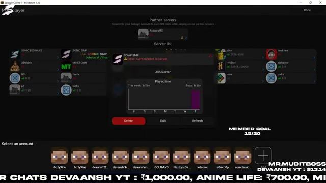 SONIC SMP IS BACK?? | Minecraft SMP 1.18 LIVE HINDI | JAVA + PE 24/7 | CRACKED SMP | FREE TO JOIN | смотреть онлайн