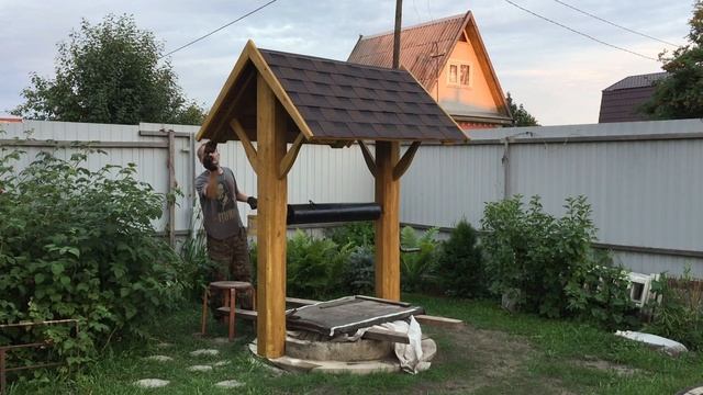 Дачный колодец. Вариант оформления смотреть онлайн