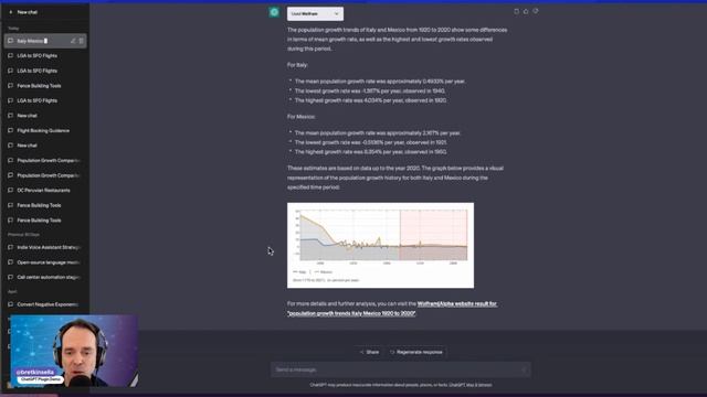 ChatGPT Plugin Demo - Wolfram Provides Data and Makes Charts смотреть онлайн
