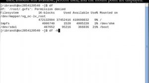 Linux Command (Df)