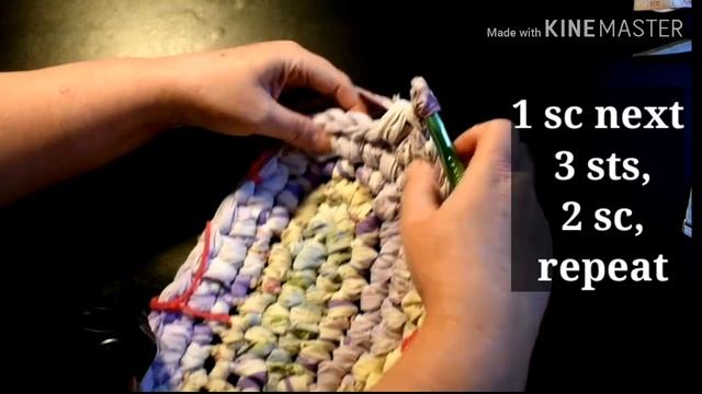 Crochet Oval Rag Rug Part 2, continuous crochet, no cutting or color change смотреть онлайн