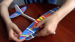 Самолетик из пенопласта с моторчиком, планер с Usb. Літак з пропелером.