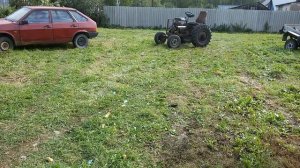 ВАЗ 2109 с двигателем от мотоблока. Она прёт!!! Ч. 2.