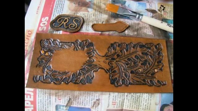 Мастер-класс Портмоне своими руками с тиснением из натуральной кожи. Фото процесса изготовления. смотреть онлайн