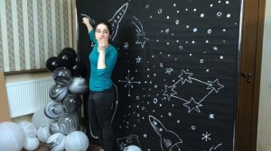 Фото-зона "Звездное небо" или декор на годик