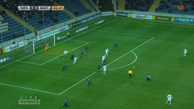 Огляд матча Черноморец - Шахтер - 0 - 1 (онлайн спорт) смотреть онлайн