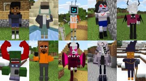 Мод на всех персонажей FRIDAY NIGHT FUNKIN' в МАЙНКРАФТ! FNF MINECRAFT