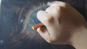 How to Draw a Nebula Step by Step - Colored pastels