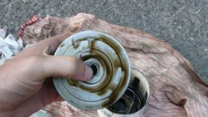 Масляный фильтр Mann W 920/21 изнутри.