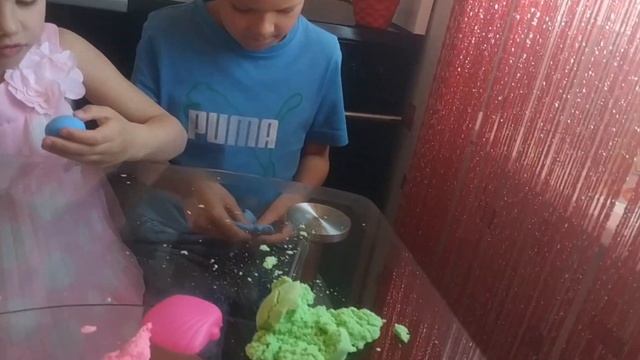 Распаковка игрушек АлиЭкспресс Волшебный песок Полимерная глина Слайм