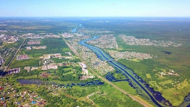 4K. Жаровиха. Панорама. Архангельск. Архангельская область