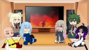 Anime characters react to each other ||(1/6)|| ||Saitama|| (Bad English)