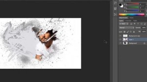 PHOTOSHOP TUTORIAL | Paint Splash Effect Using Brush