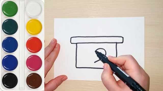 How to draw a gift? Gift box - Как нарисовать подарок? Простой рисунок для детей. смотреть онлайн