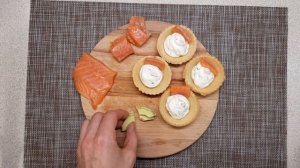 Тарталетки с творожным сыром и семгой - к праздничному столу ?