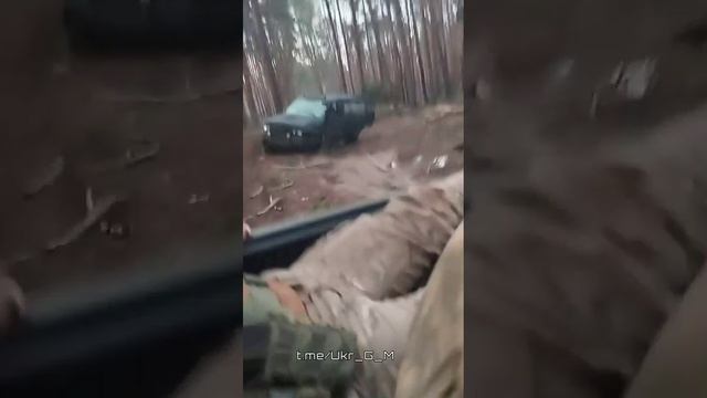 Подбитая техника ВСУ в Кременском лесу/Damaged AFU military vehicles in the Kremennaya forests