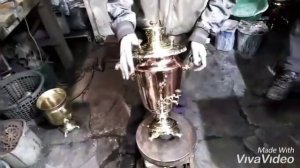 Как выглядит медный самовар?