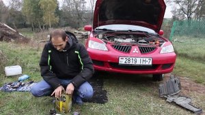 Mitsubishi Lancer 9 Часть 2: замена масла